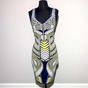NWOT WOW COUTURE Bodycon Printed Dress Size S